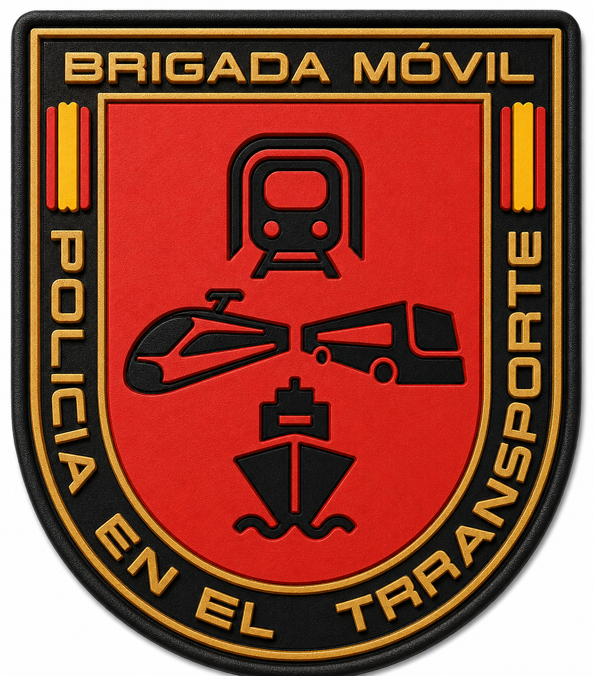 PARCHE CNP BRIGADA MOVIL (TRANSPORTE) PVC VELCRO (7x8cm)