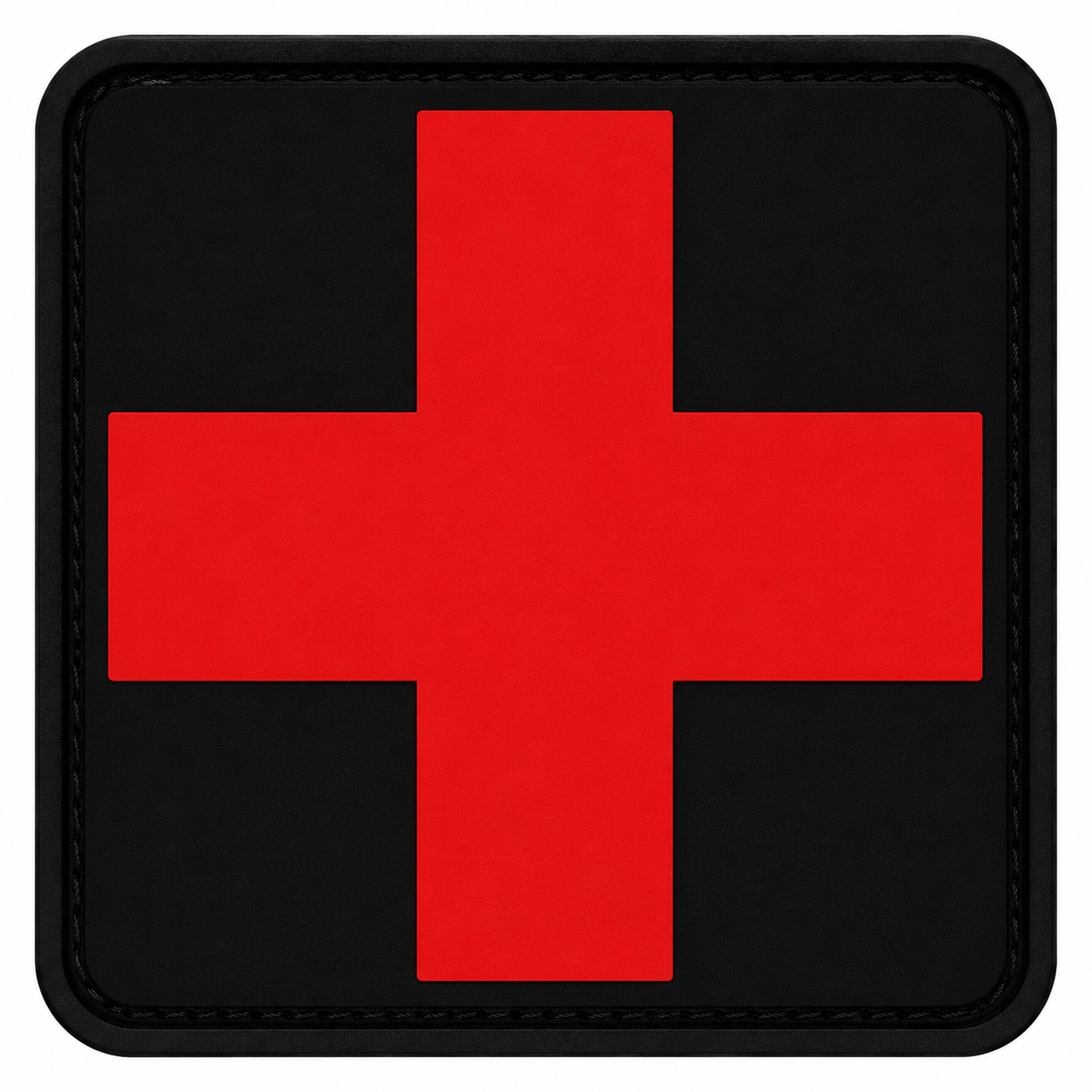 PARCHE CRUZ ROJA PVC VELCRO (4,5x4,5cm)