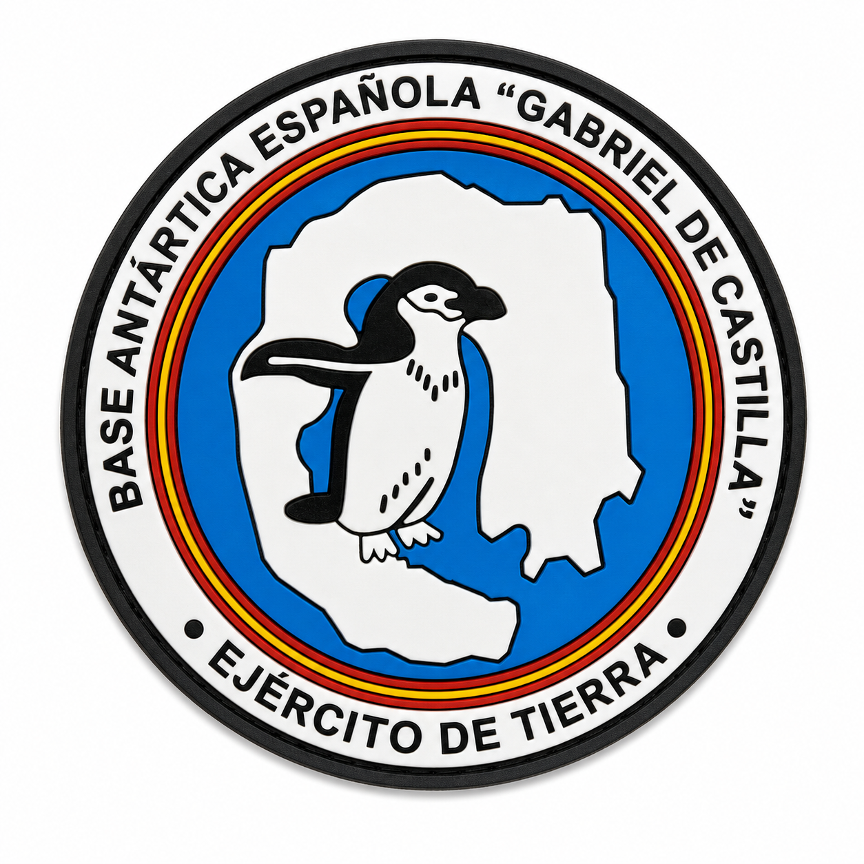 PARCHE EJÉRCITO TIERRA PVC VELCRO (9x9cm)