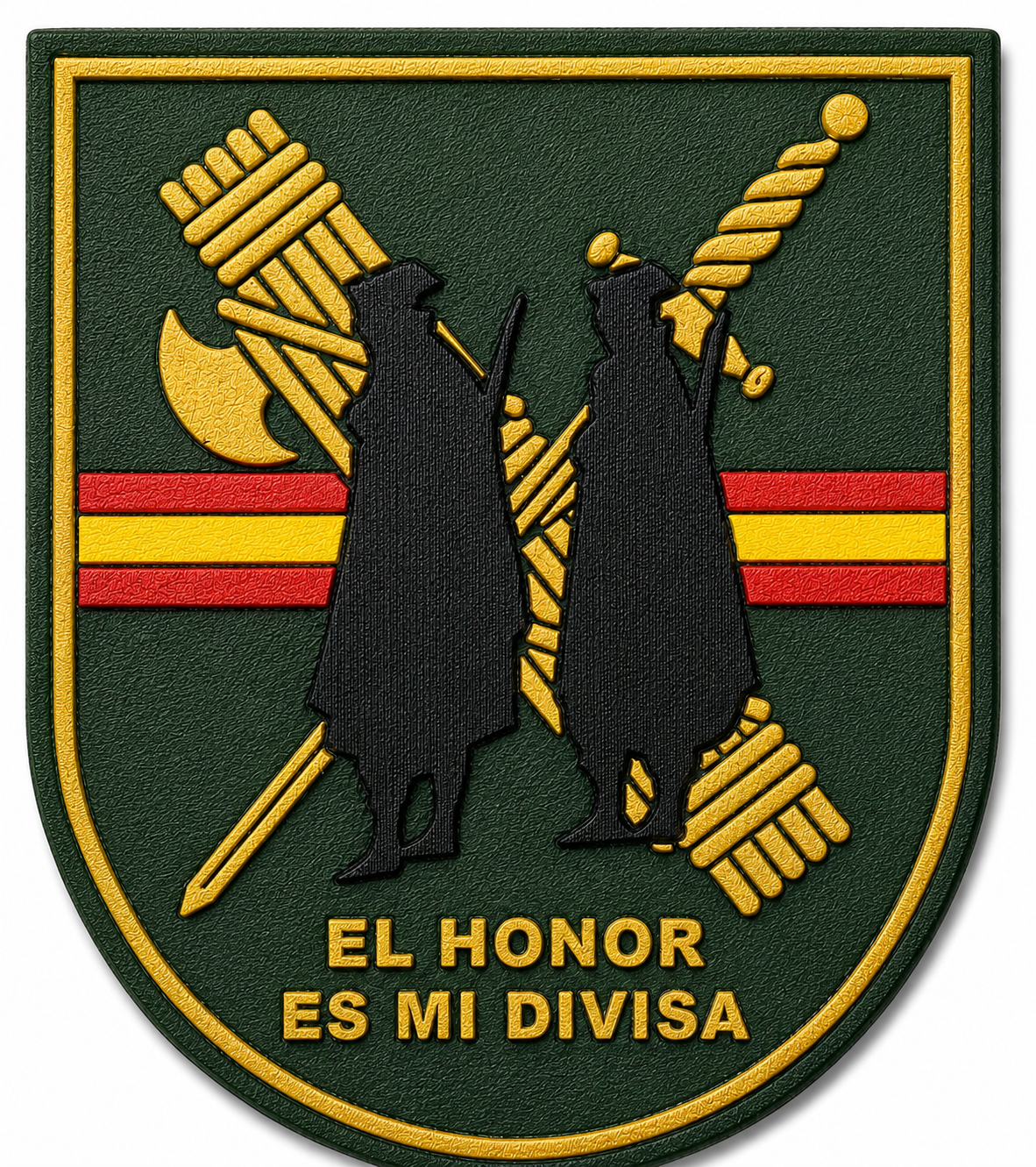 PARCHE G.CIVIL 'EL HONOR ES MI DIVISA' PVC VELCRO (7x8cm)