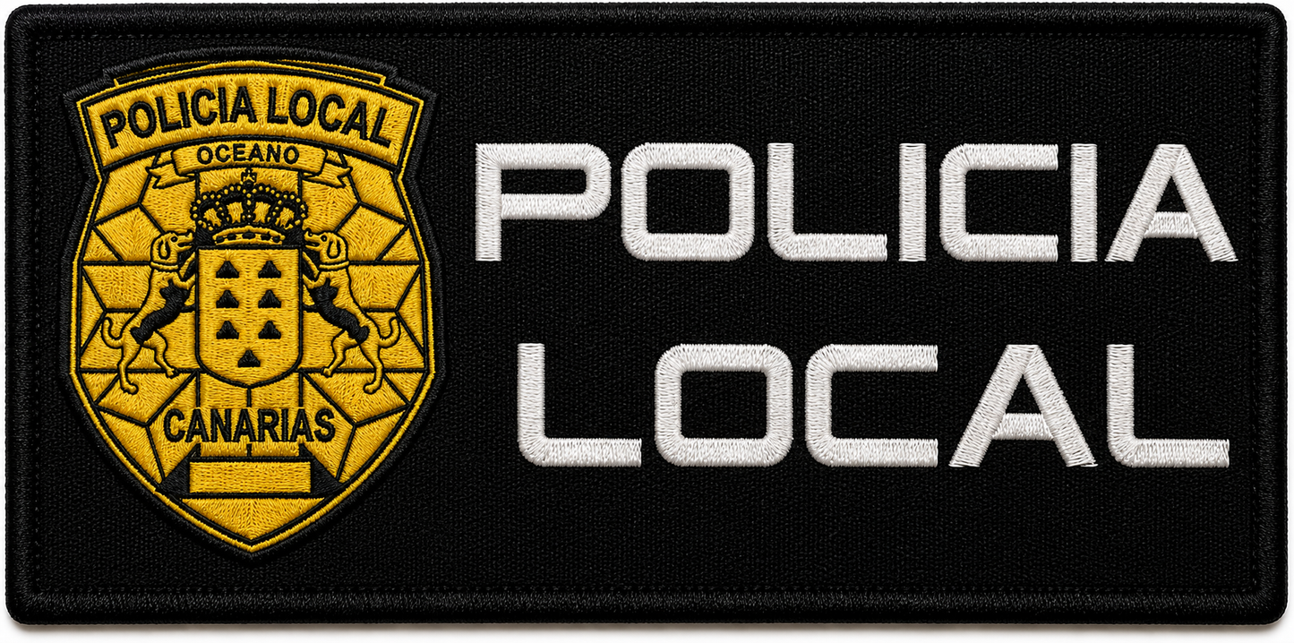 PARCHE POLICIA LOCAL GRANDE VELCRO (25x10cm)