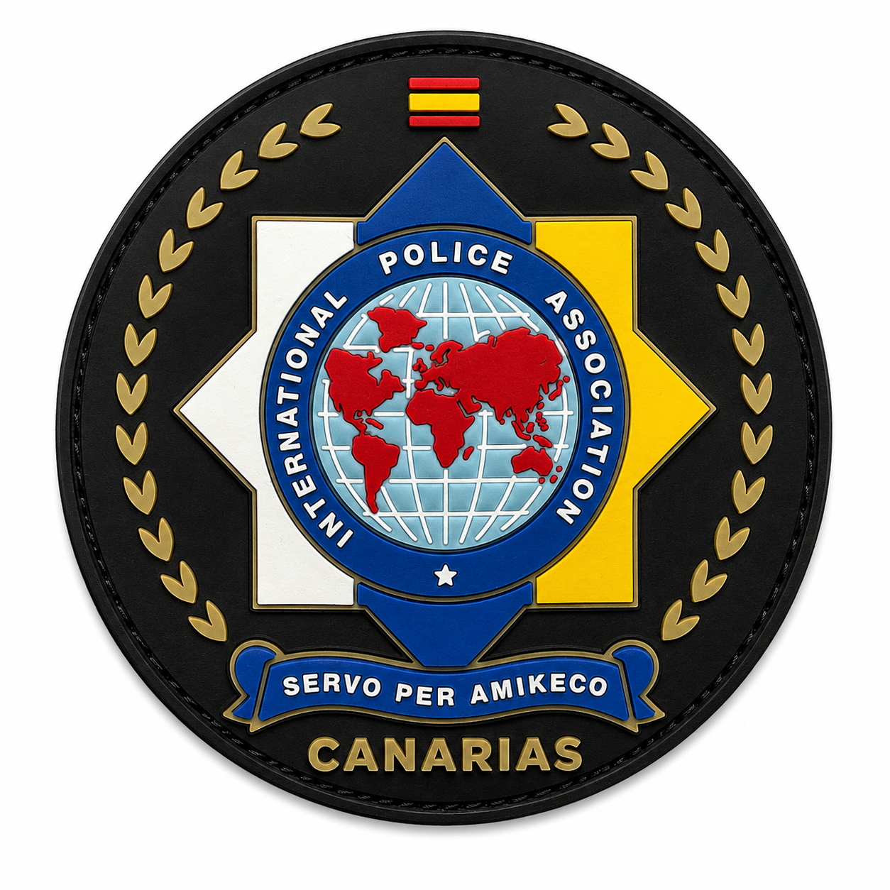 PARCHE POLICÍA PVC VELCRO (8,5x8,5cm)