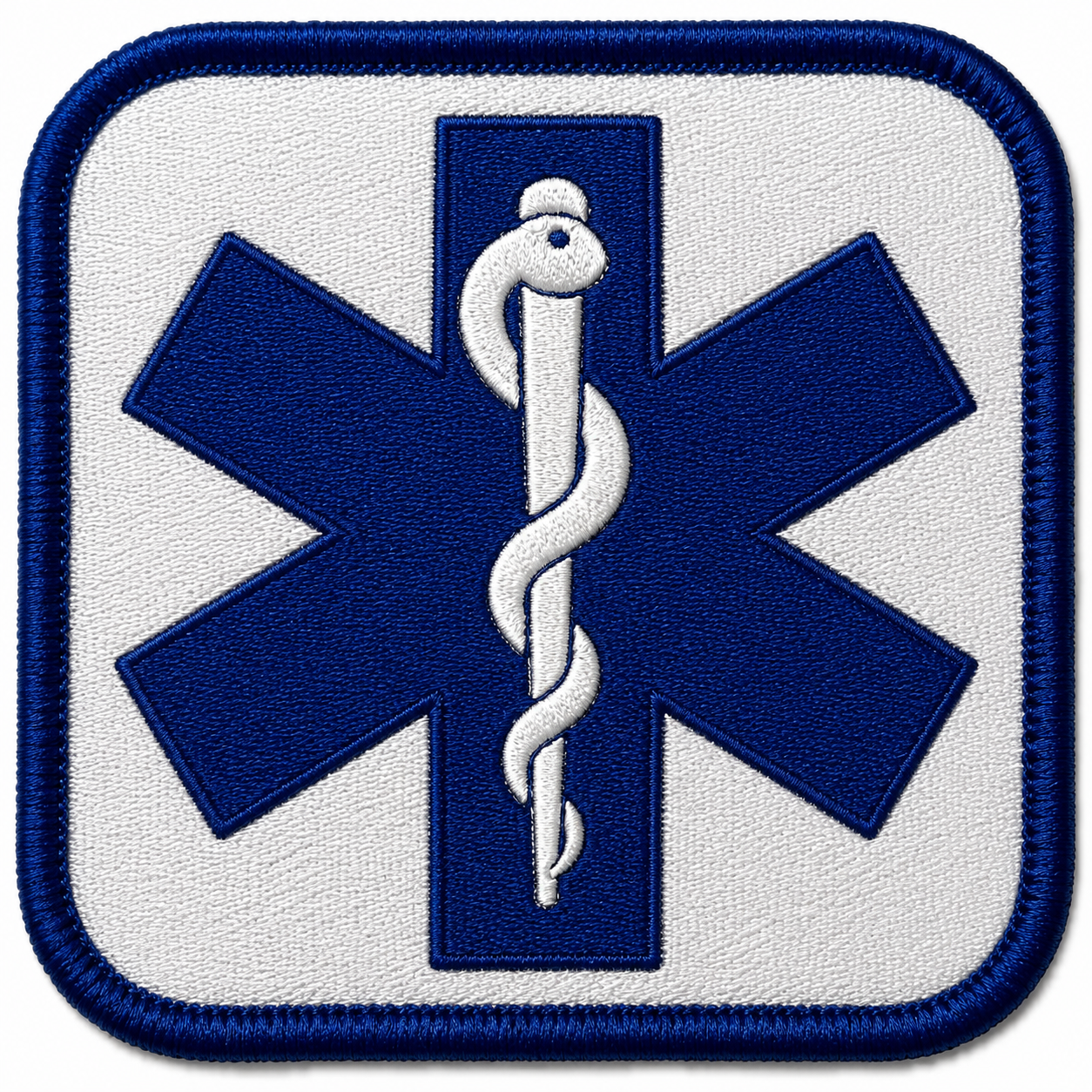 PARCHE SERVICIOS EMERGENCIA BORDADO PVC VELCRO (6,5x6,5)
