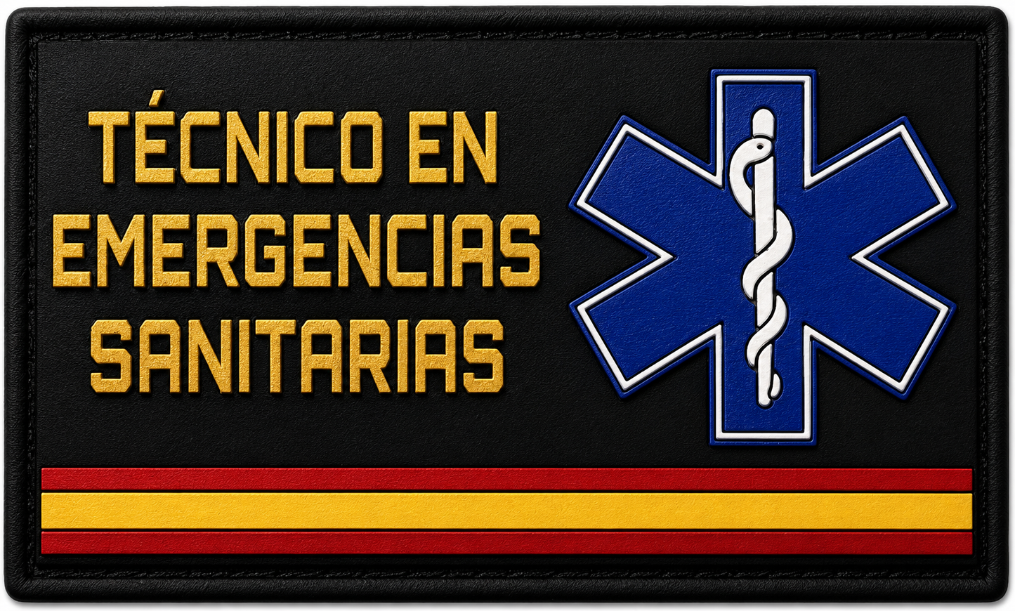 PARCHE TECNICO EMERGENCIAS SANIRTARIAS PVC VELCRO (10x6cm)