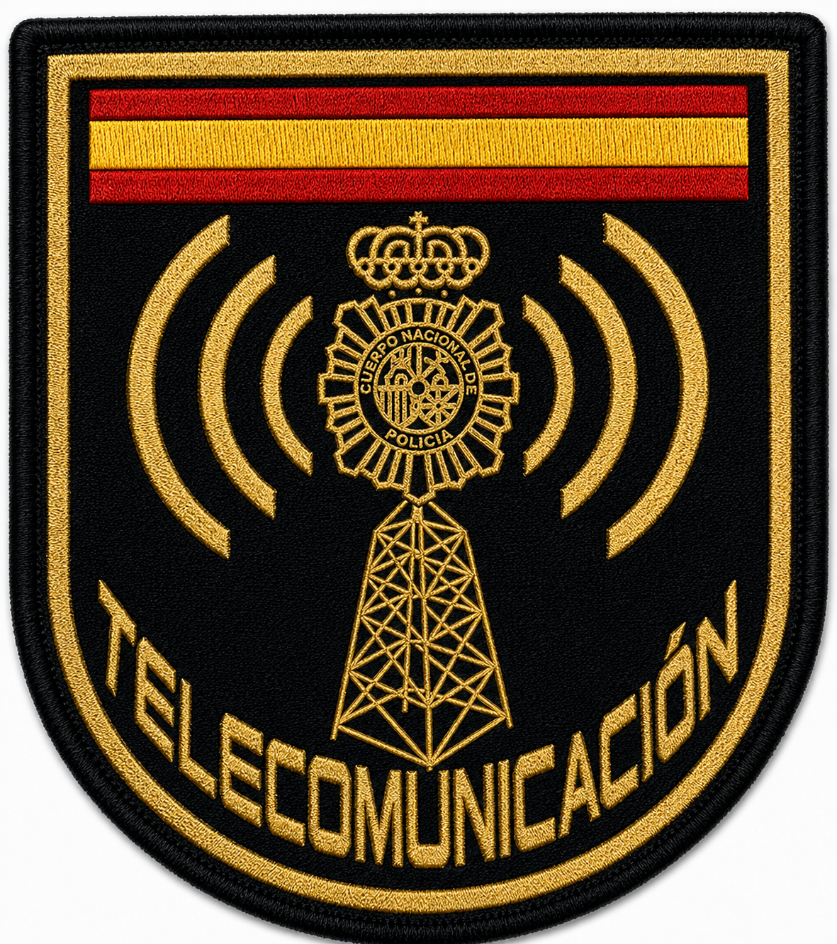 PARCHE TELECOMUNICACIONES CNP BORDADO VELCRO (7x8cm)