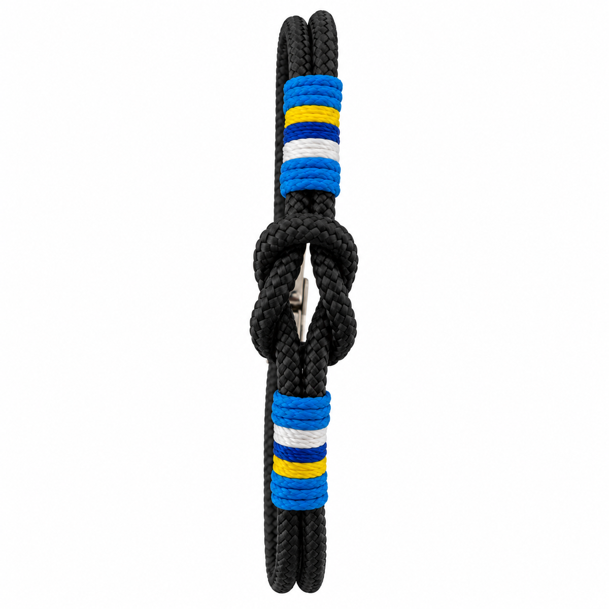 PULSERA BANDERA CANARIAS HECHA A MANO CON CIERRE DE ACERO