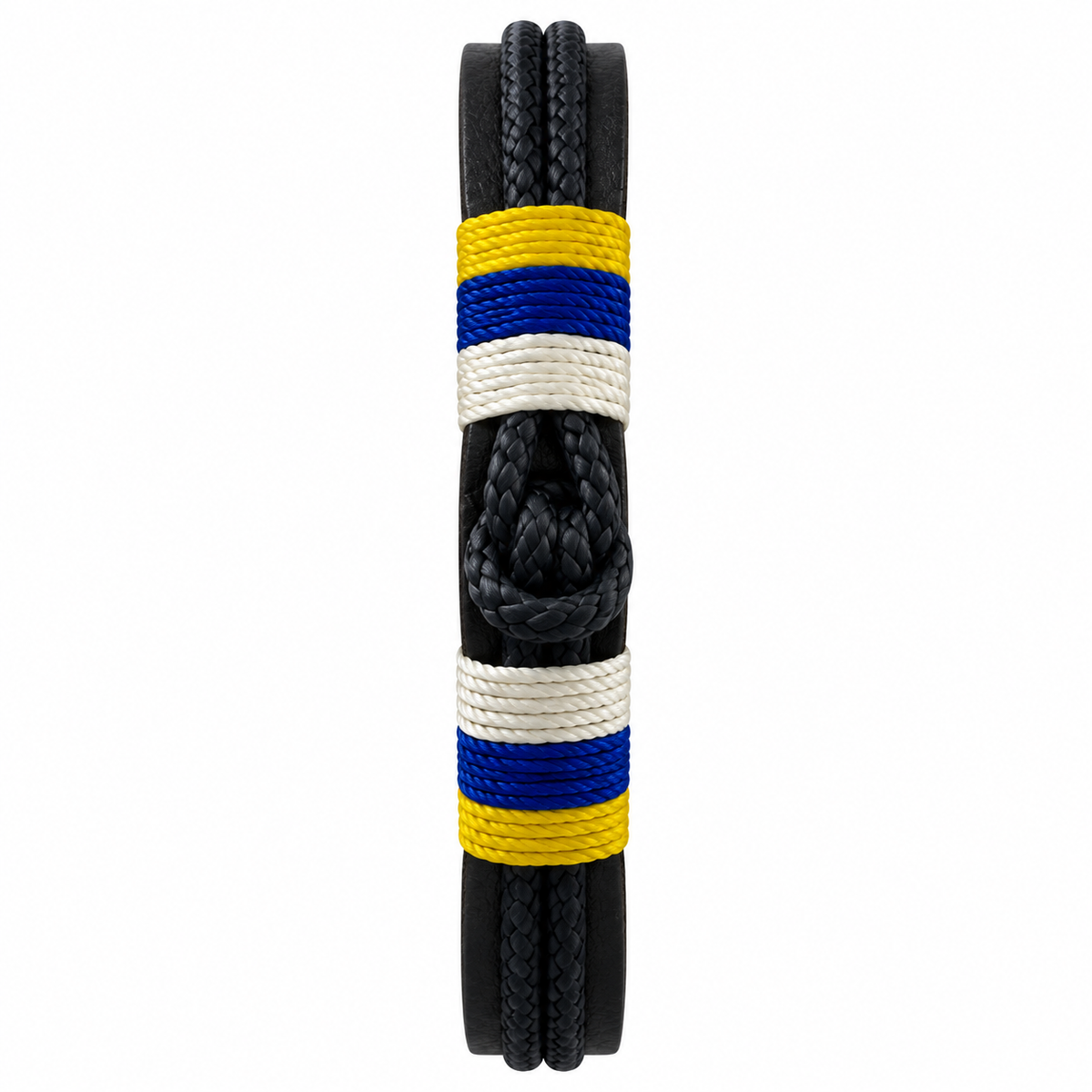 PULSERA BANDERA CANARIAS HECHA A MANO CON CIERRE DE ACERO