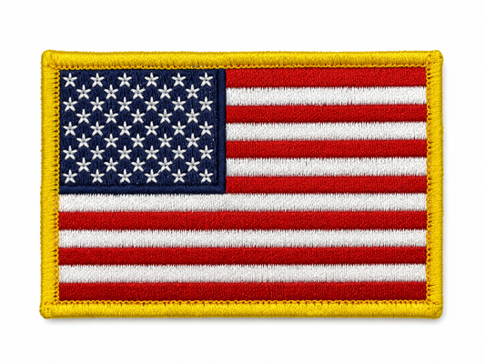BANDERA EE.UU BORDADO VELCRO (7,5x5cm)