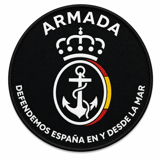 PARCHE ARMADA PVC VELCRO (9x9cm)