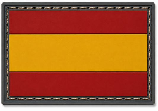 PARCHE BANDERA ESPAÑA CAMUFLADA PVC VELCRO (7x4,5cm)