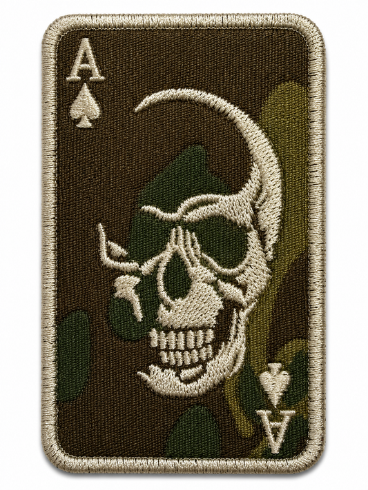 PARCHE CALAVERA BORDADO VELCRO (5x8cm)