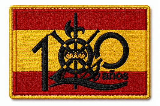 PARCHE CENTENARIO DE LA LEGION BORDADO VELCRO(8x5cm)