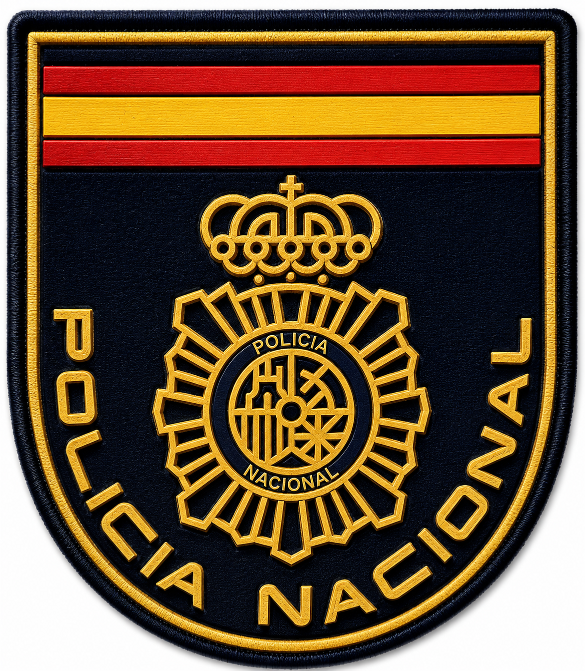 PARCHE CNP BORDADO+PVC VELCRO (7x8cm)