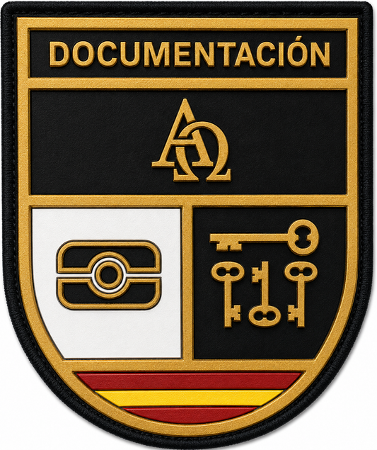 PARCHE CNP DOCUMENTACION BORDADO+PVC VELCRO (7x8,5cm)