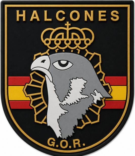 PARCHE CNP GOR HALCONES BORDADO+PVC VELCRO (7x8,5cm)