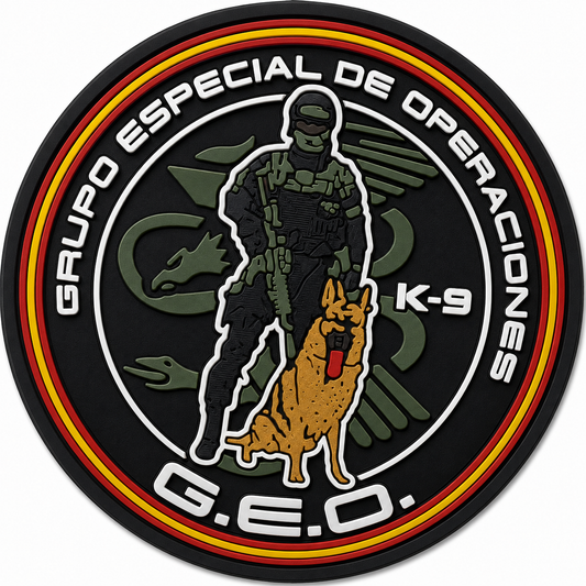 PARCHE CNP GRUPO ESPECIAL DENOPERACIONES K-9 GEO PVC VELCRO (9x9cm)
