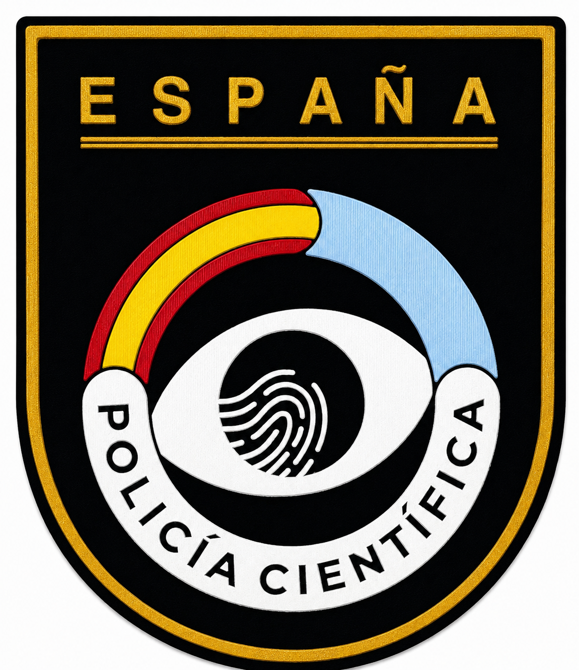 PARCHE CNP POLICIA CIENTIFICA BORDADO+PVC VELCRO (7x8cm)