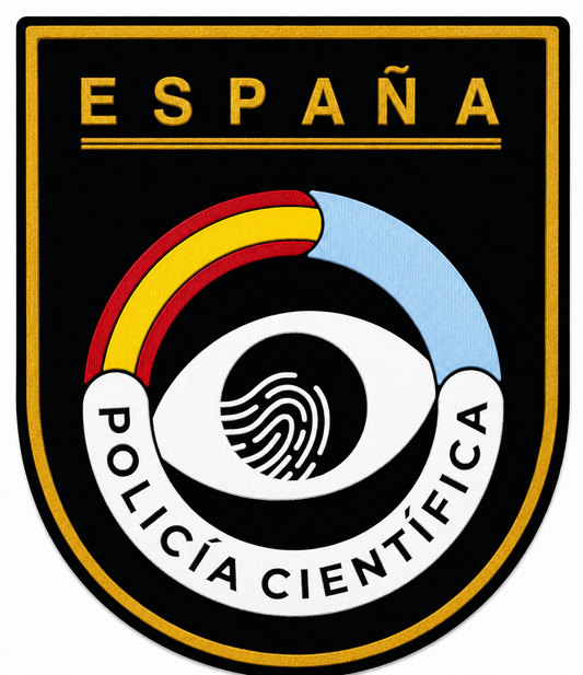 PARCHE CNP POLICIA CIENTIFICA BORDADO+PVC VELCRO (7x8cm)