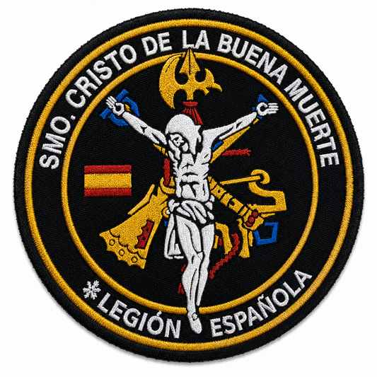 PARCHE CRISTO DE LA BUENA MUERTE PVC VELCRO (9x9cm)
