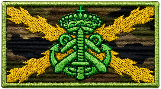PARCHE DE COMBATE DE FUERZA GUERRA NAVAL ESPECIAL 'FGNE' 3 BORDADO VELCRO (9x5cm)
