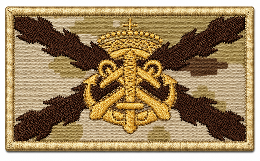PARCHE DE COMBATE DE FUERZA GUERRA NAVAL ESPECIAL 'FGNE' 4 BORDADO VELCRO (9x5cm)