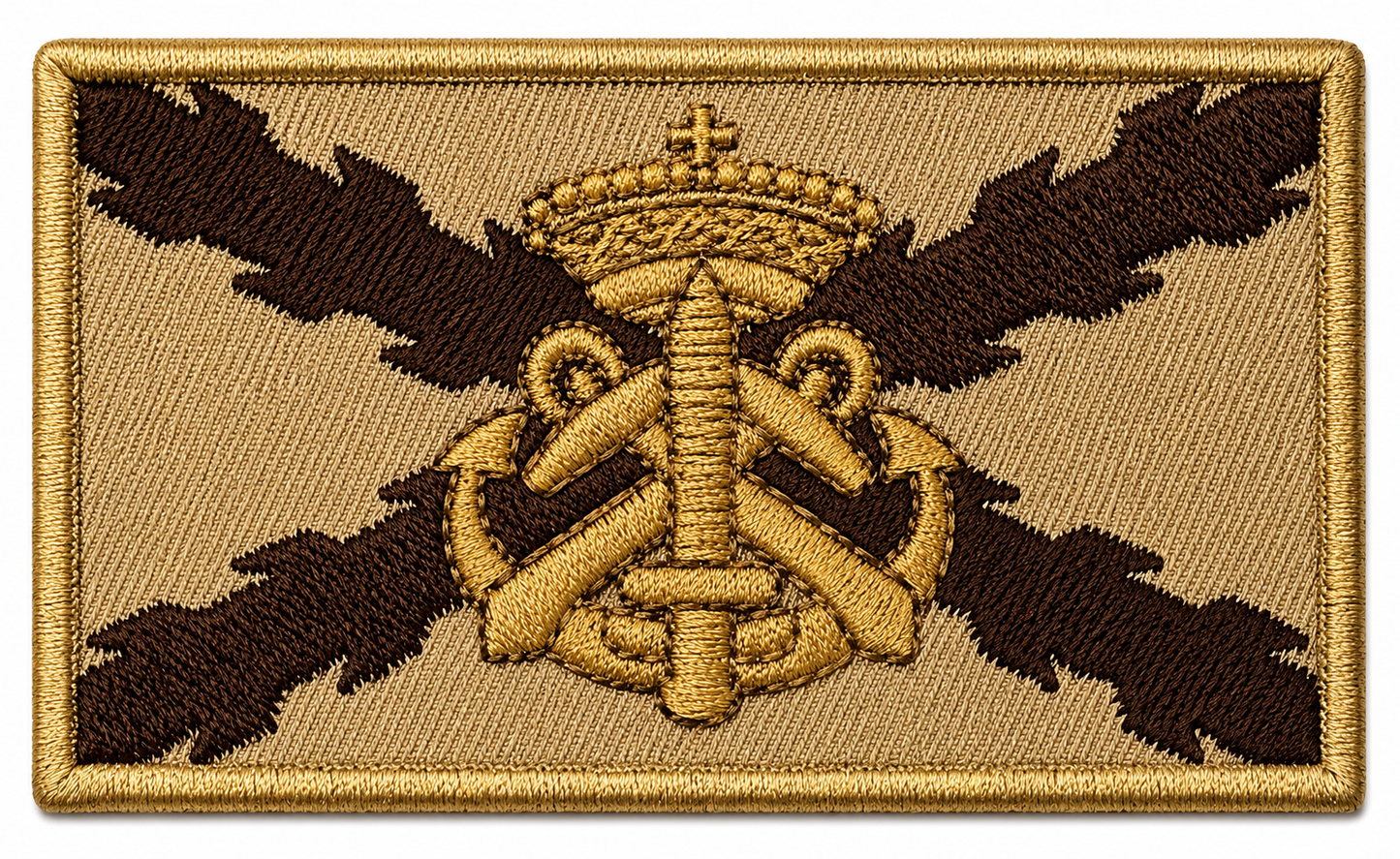 PARCHE DE COMBATE DE FUERZA GUERRA NAVAL ESPECIAL 'FGNE' 5 BORDADO VELCRO (9x5cm)