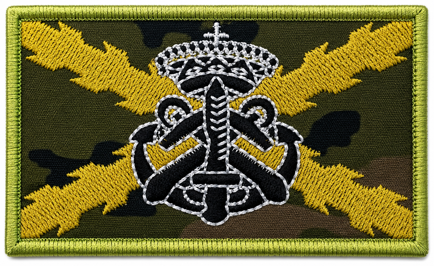 PARCHE DE COMBATE DE FUERZA GUERRA NAVAL ESPECIAL 'FGNE' BORDADO VELCRO (9x5cm)