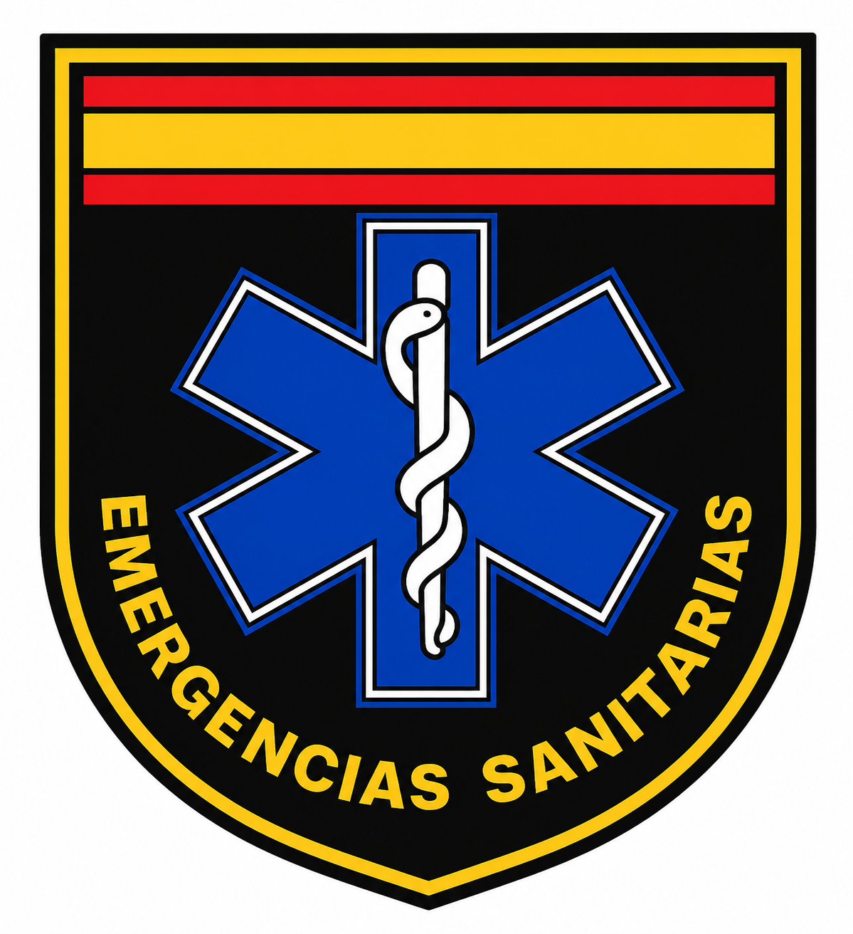 PARCHE EMERGENCIAS SANITARIAS PVC VELCRO (7x8,5cm)