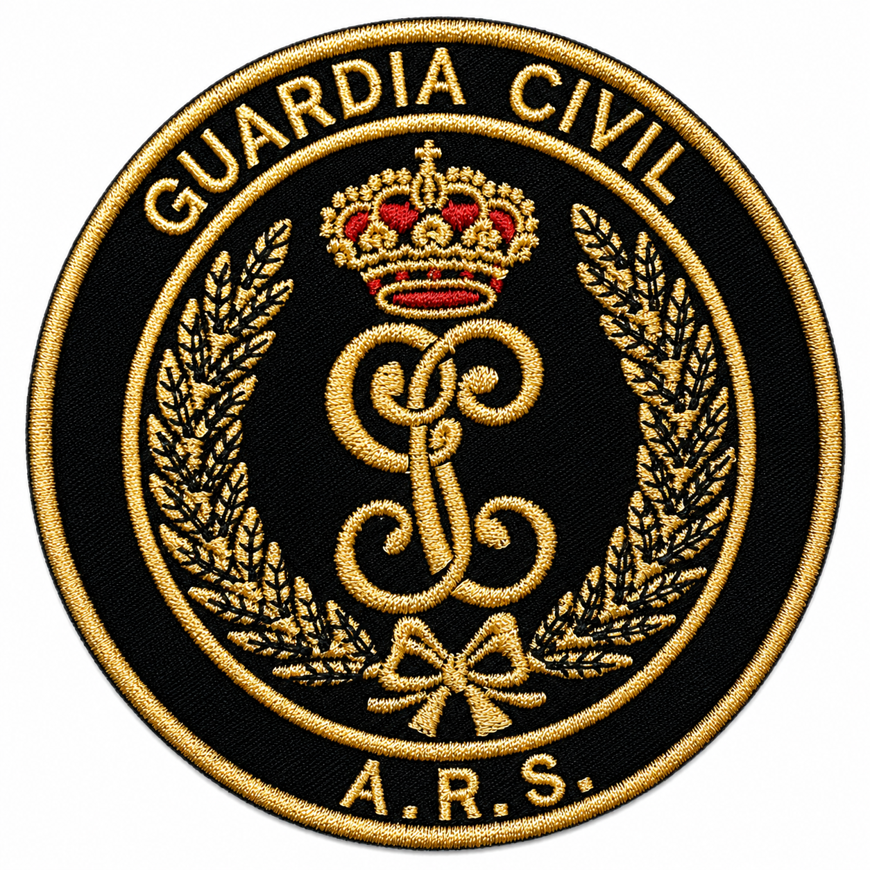 PARCHE G.CIVIL A.R.S BORDADO VELCRO (9x9cm)