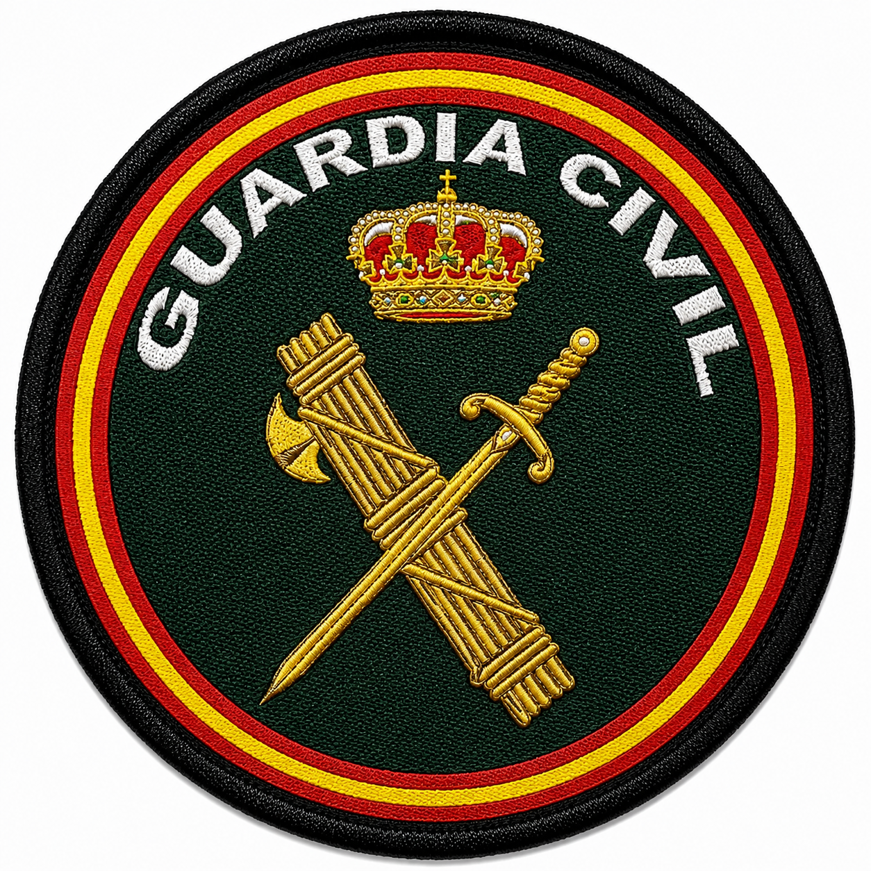 PARCHE G.CIVIL BORDADO VELCRO (8x8cm)