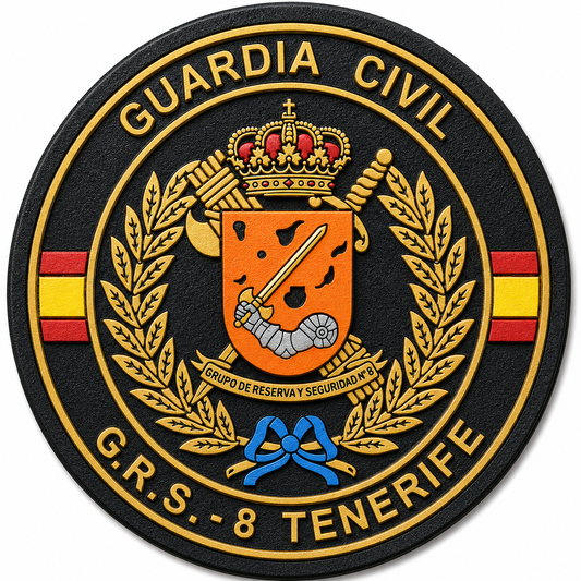 PARCHE G.CIVIL G.R.S.-8 TNF PVC VELCRO (9x9cm)