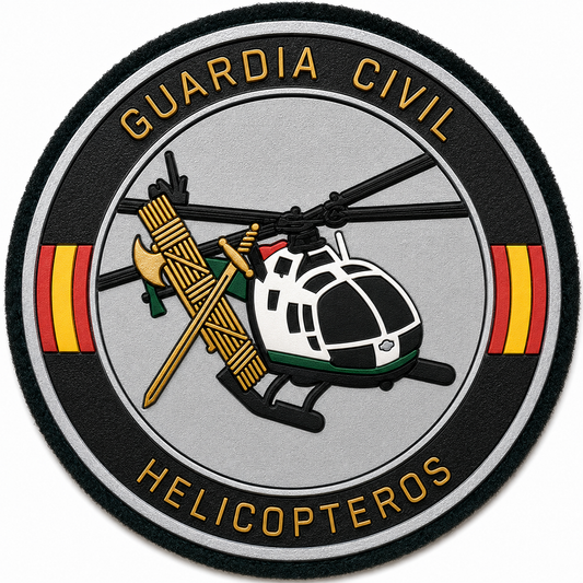PARCHE G.CIVIL HELICOPTEROS PVC VELCRO (9x9cm)