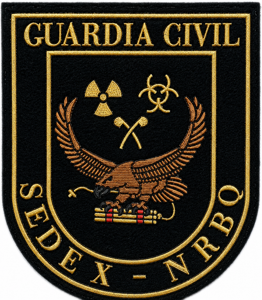 PARCHE G.CIVIL SEDEX-NRBQ BORDADO VELCRO (7,5x9cm)