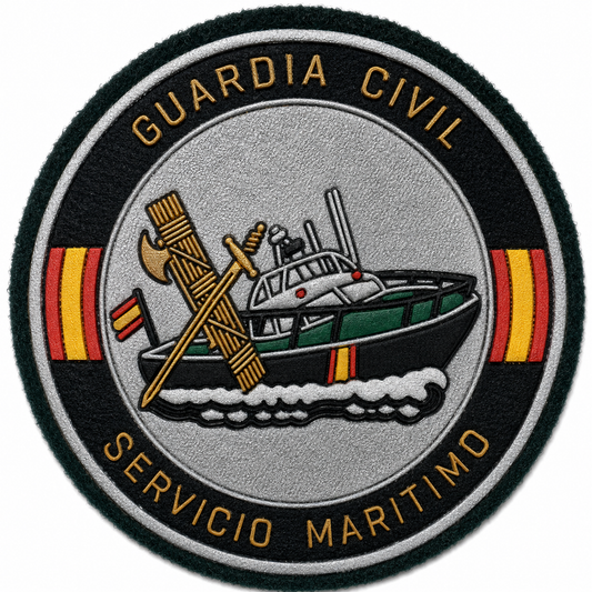 PARCHE G.CIVIL SERVICIO MARITIMO (9x9cm)