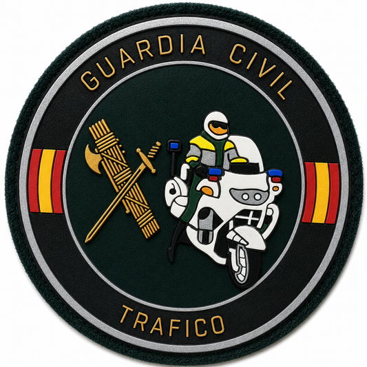 PARCHE G.CIVIL TRAFICO PVC VELCRO (9x9cm)
