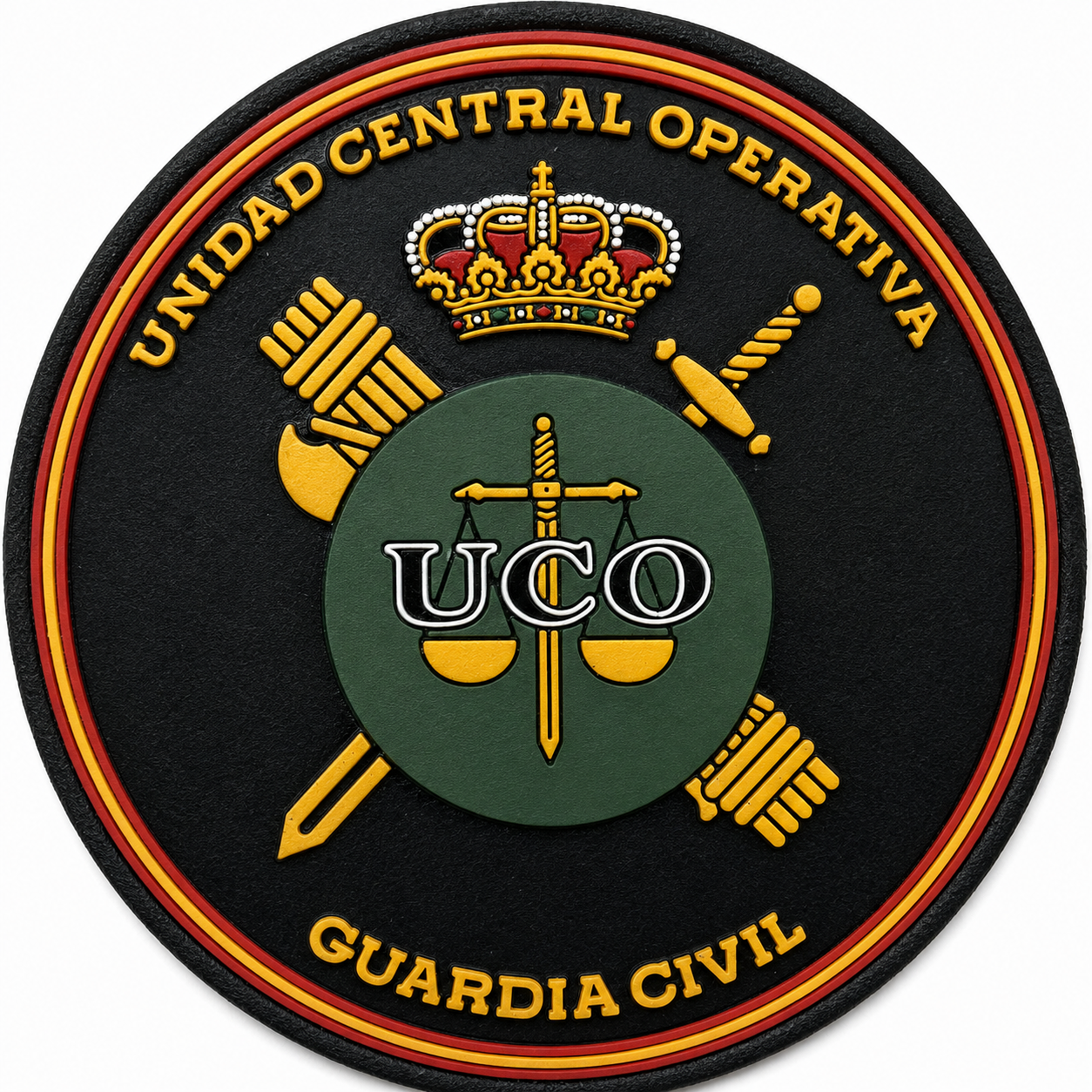 PARCHE G.CIVIL UCO PVC VELCRO (9x9cm)