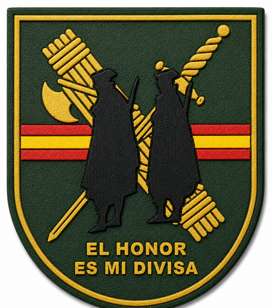 PARCHE G.CIVIL 'EL HONOR ES MI DIVISA' PVC VELCRO (7x8cm)