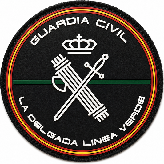 PARCHE G.CIVIL 'LA DELGADA LINEA VERDE' PVC (9x9cm)