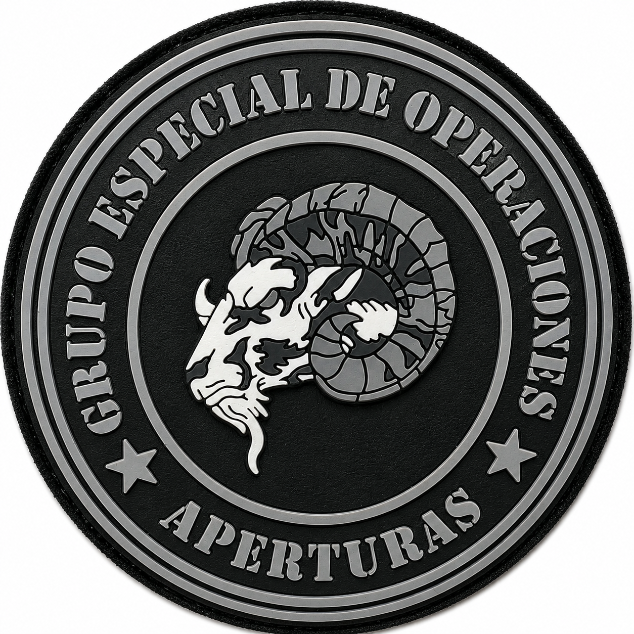 PARCHE GRUPO ESPECIAL DE OPERACIONES APERTURAS PVC VELCRO (9x9cm)