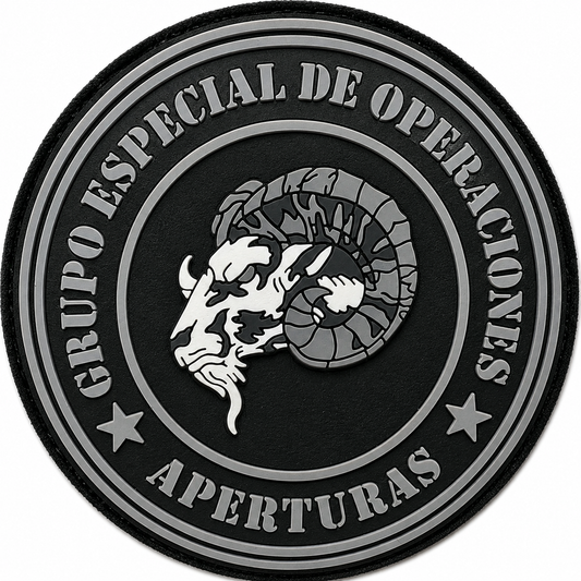 PARCHE GRUPO ESPECIAL DE OPERACIONES APERTURAS PVC VELCRO (9x9cm)