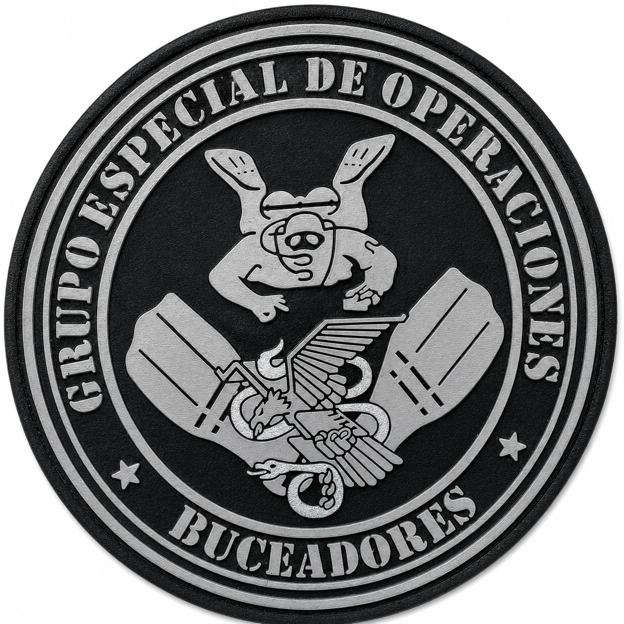 PARCHE GRUPO ESPECIAL DE OPERACIONES BUCEADORES PVC VELCRO (9x9cm)