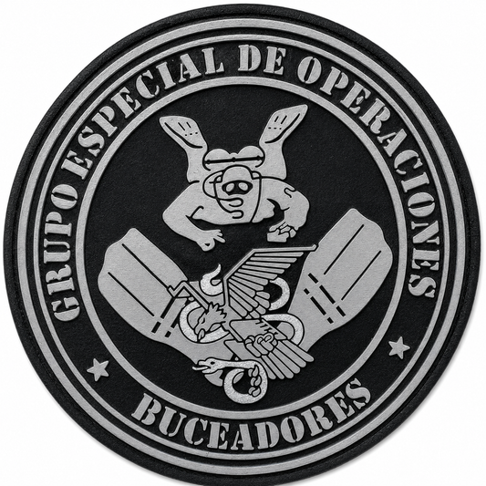 PARCHE GRUPO ESPECIAL DE OPERACIONES BUCEADORES PVC VELCRO (9x9cm)