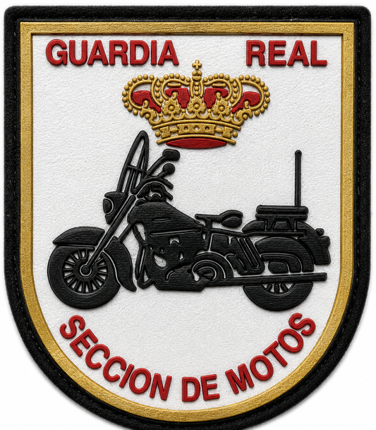 PARCHE GUARDIA REAL SECCION MOTOS GOMA VELCRO (7x8cm)