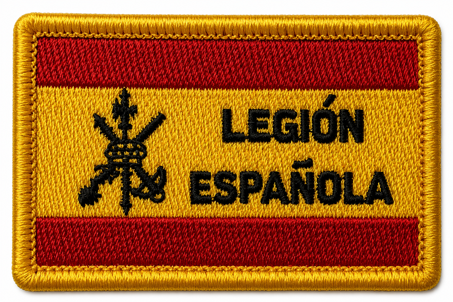 PARCHE LEGION ESPAÑOLA BANDERA ESPAÑA BORDADO VELCRO (6x4cm)