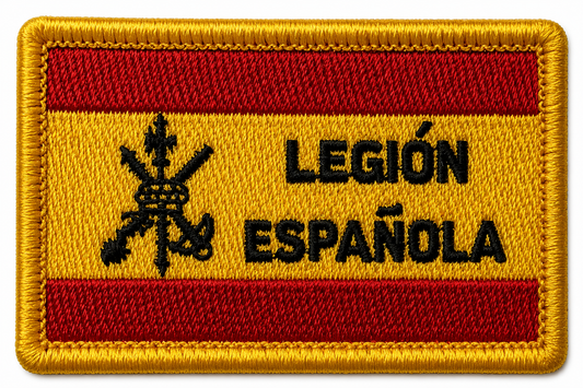 PARCHE LEGION ESPAÑOLA BANDERA ESPAÑA BORDADO VELCRO (6x4cm)