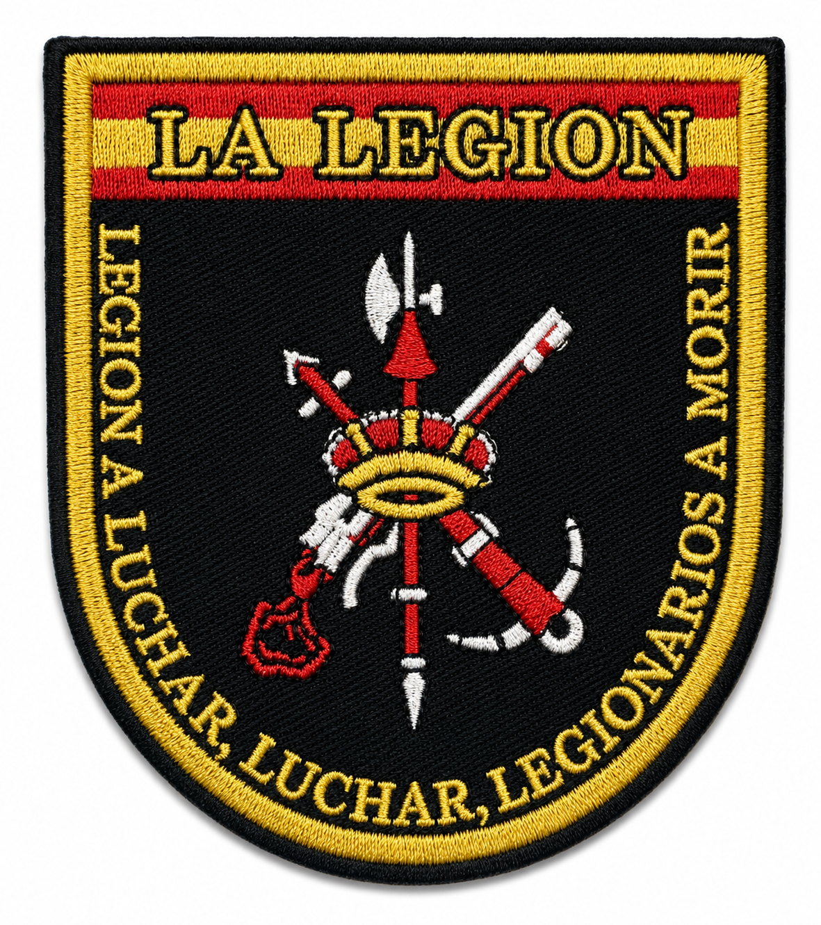 PARCHE LEGIÓN ESPAÑOLA BORDADO VELCRO (6,5x8cm)