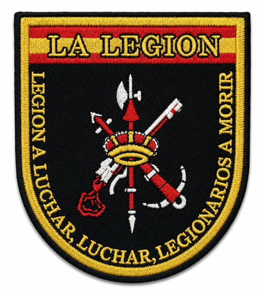 PARCHE LEGIÓN ESPAÑOLA BORDADO VELCRO (6,5x8cm)