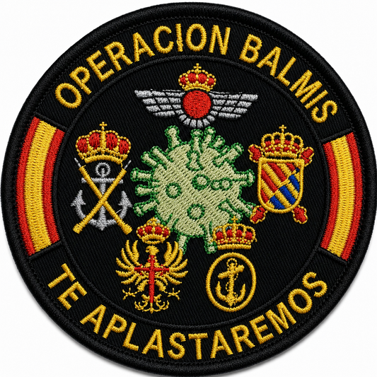 PARCHE OPERACION BALMIS BORDADO VELCRO (9x9cm).