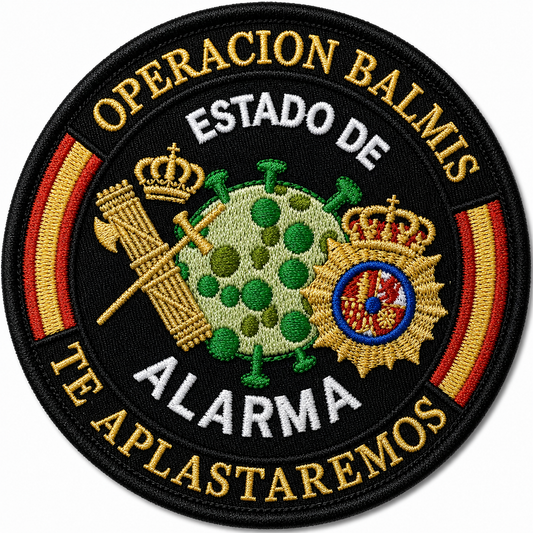 PARCHE OPERACION BALMIS BORDADO VELCRO (9x9cm)