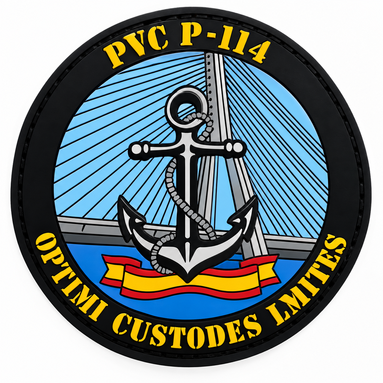 PARCHE P-114 PVC VELCRO (9x9cm